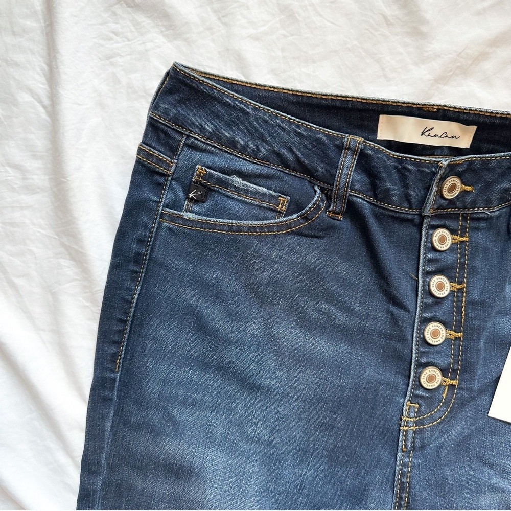 Kancan Nwt High Rise Button Front Super Skinny Je… - image 3